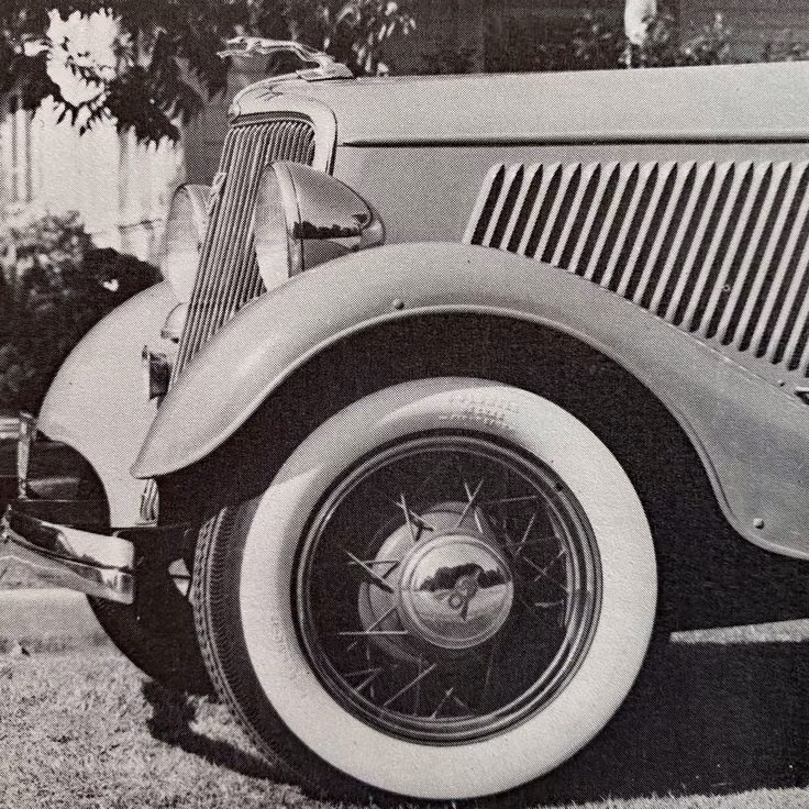 1930s teardrop automobile photograph -