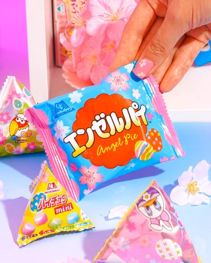 bright Japanese candy packaging photograph -