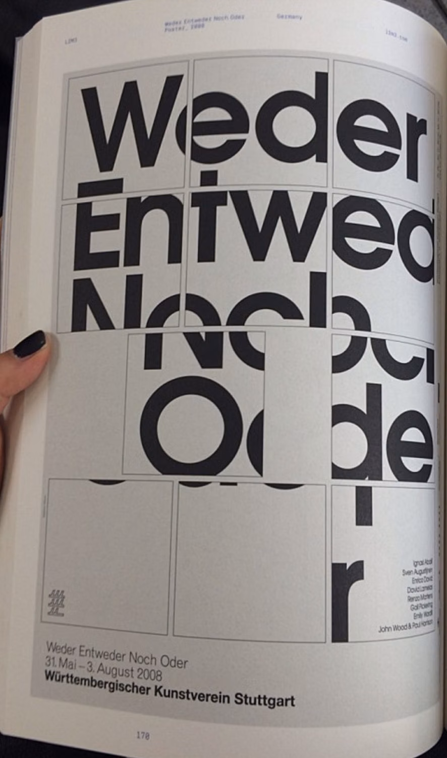 modular typography grid paper close up photograph -