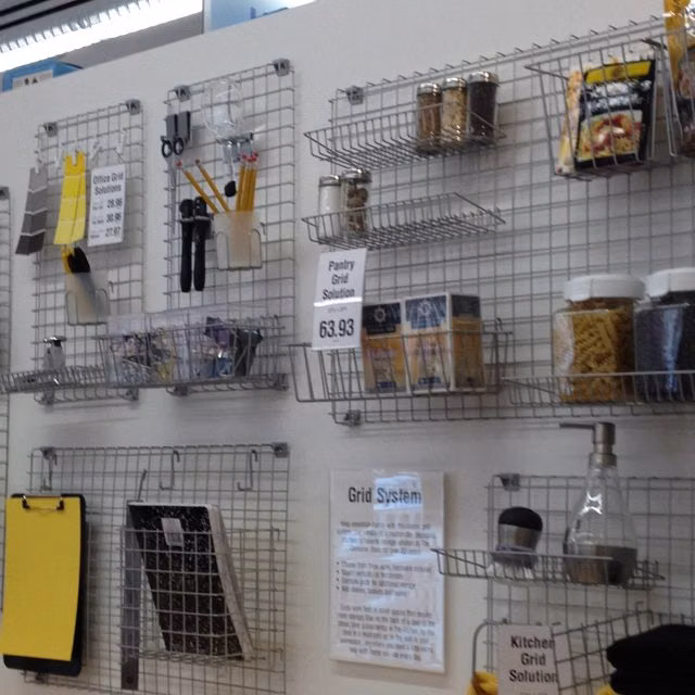 modular shelving grid front view photograph - Grid Solution
