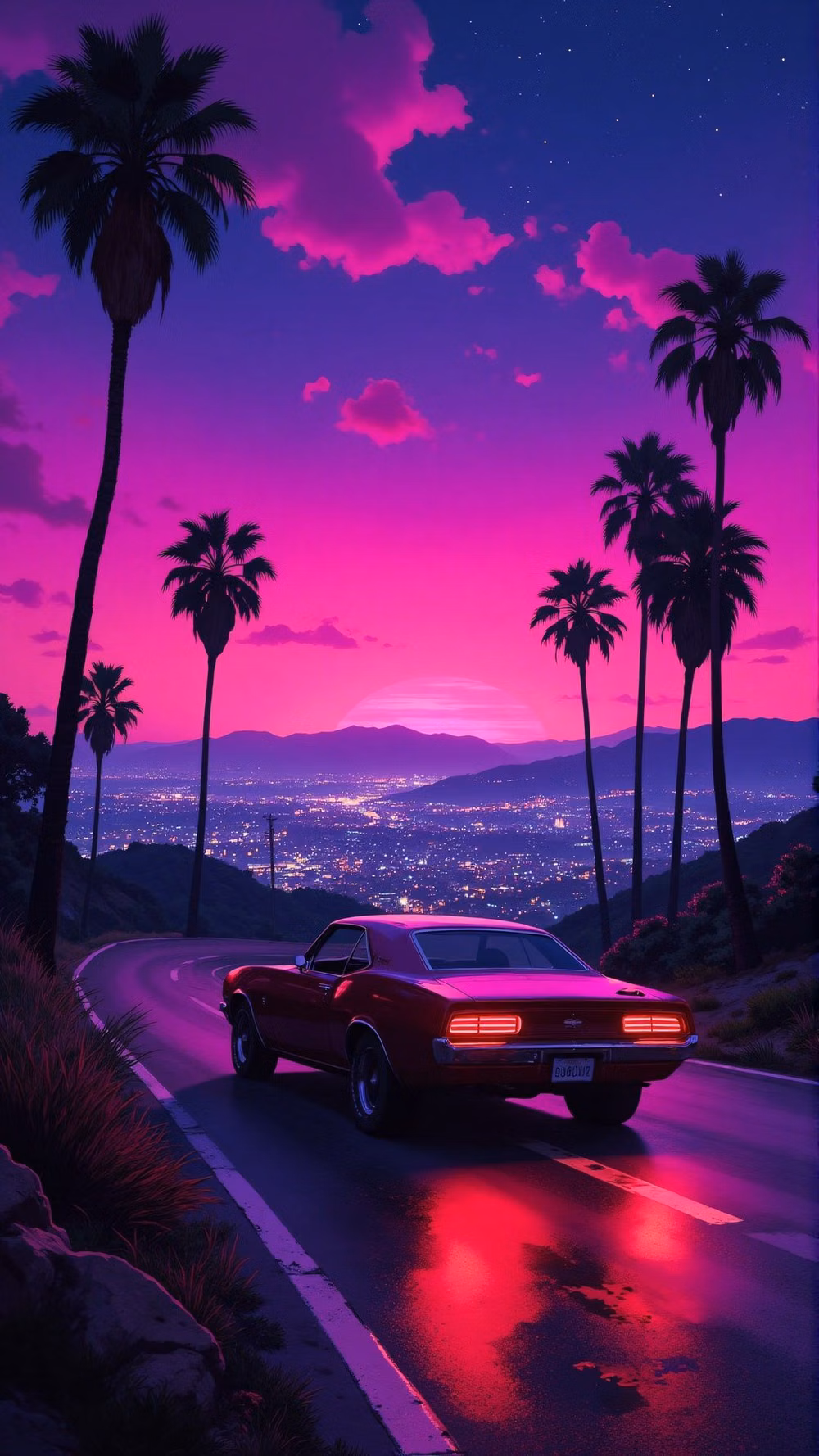 Synthwave / Outrun aesthetic - Sunset fuel and driveway dreams. Retro heart, neon skies 🌅🚗✨ . created on @tensor.art . . Model used [Flux] with [RandomMaxx Animefy] LoRA . . #stablediffusion #stablediffusionart #nature #night #nightsky #lonley #illustration #instagram #aiart #artist #ai #anime #retrowave #beautiful #synthwave #backgroundart #animeart #animewallpaper #backgroundart #instagram #tensorart