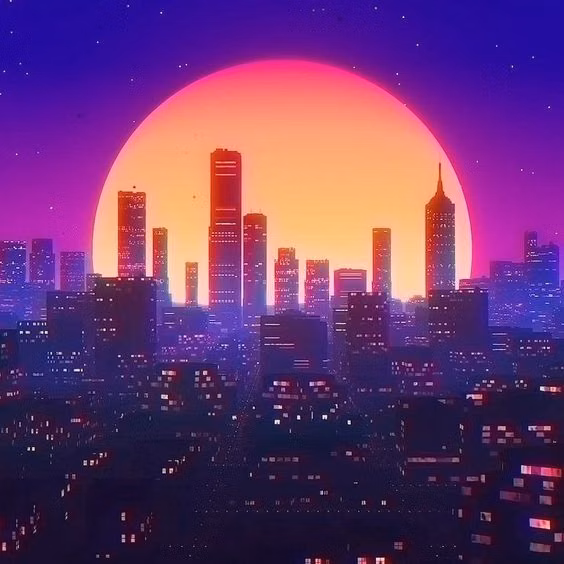 Synthwave / Outrun aesthetic -