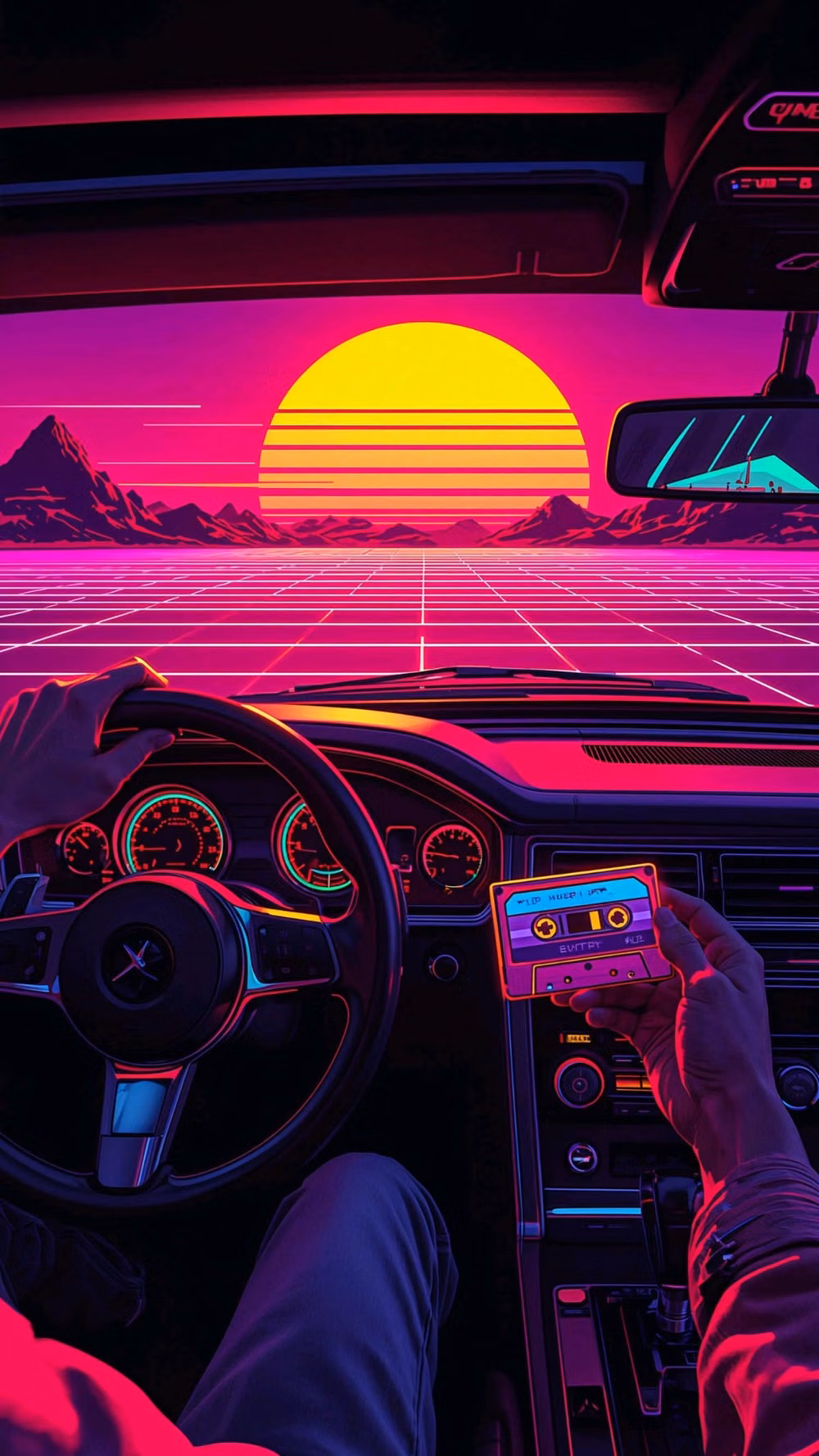 Synthwave / Outrun aesthetic -