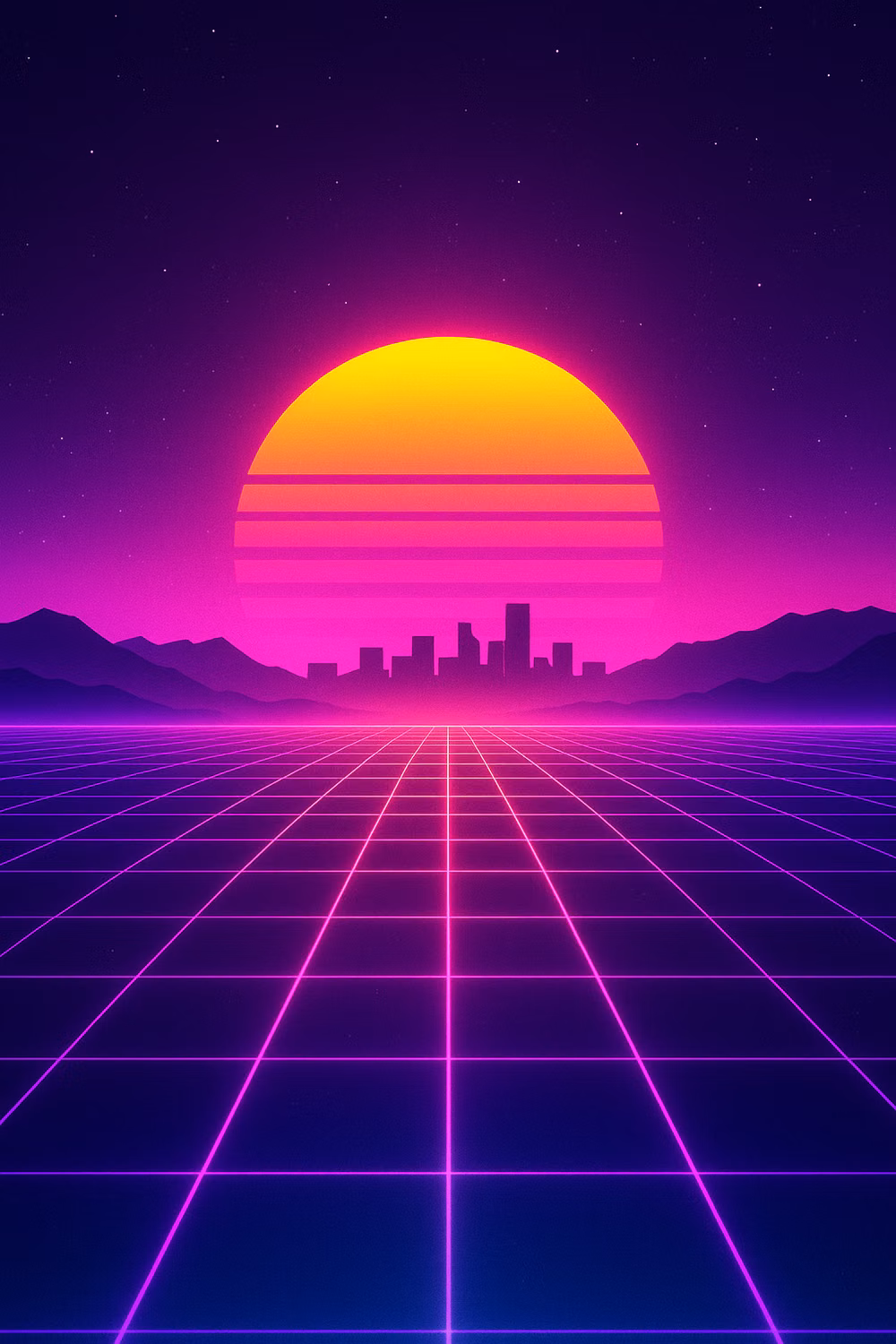 Synthwave / Outrun aesthetic -
