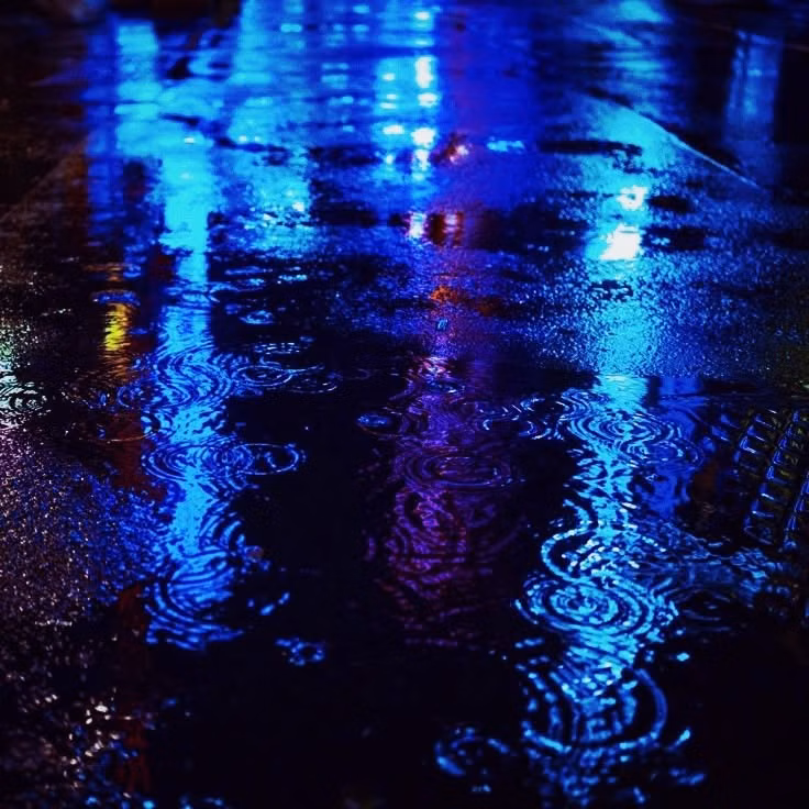 wet highway night neon reflections photograph - Spider-Sona : Spider-Woman.