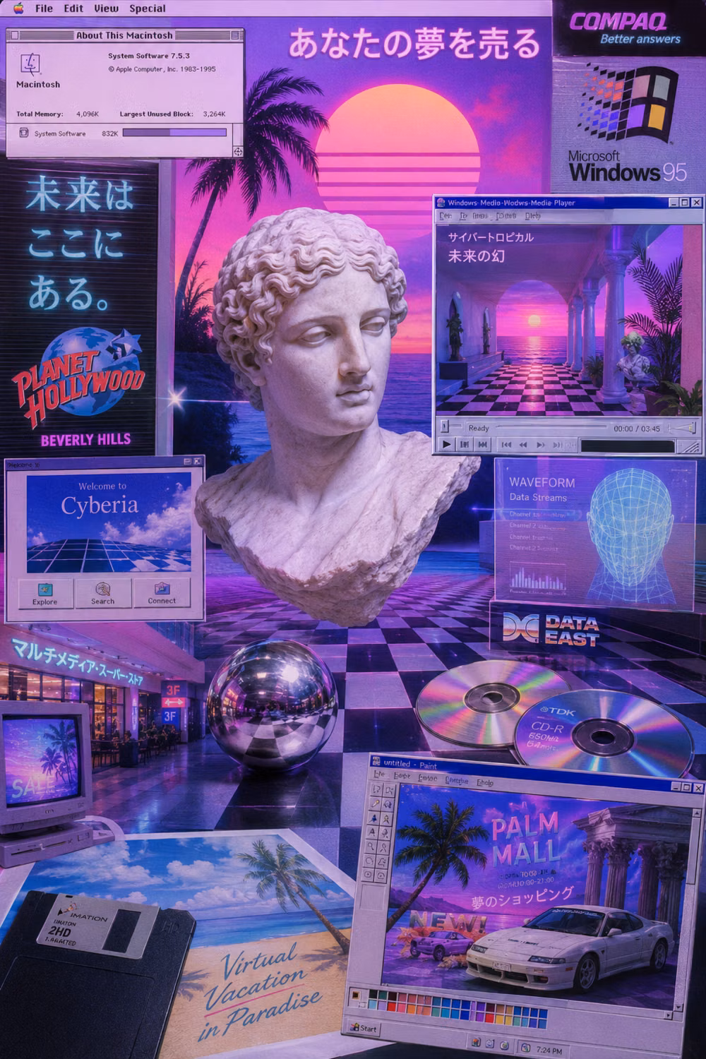 Vaporwave aesthetic -