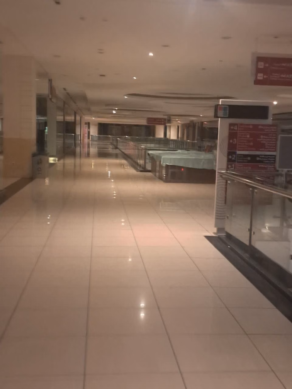 empty 1990s shopping mall photograph -
