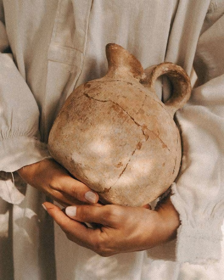 imperfect handmade ceramic vessel photograph -