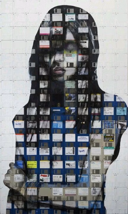 colorful floppy disks collection photograph - Floppy disks... So cool