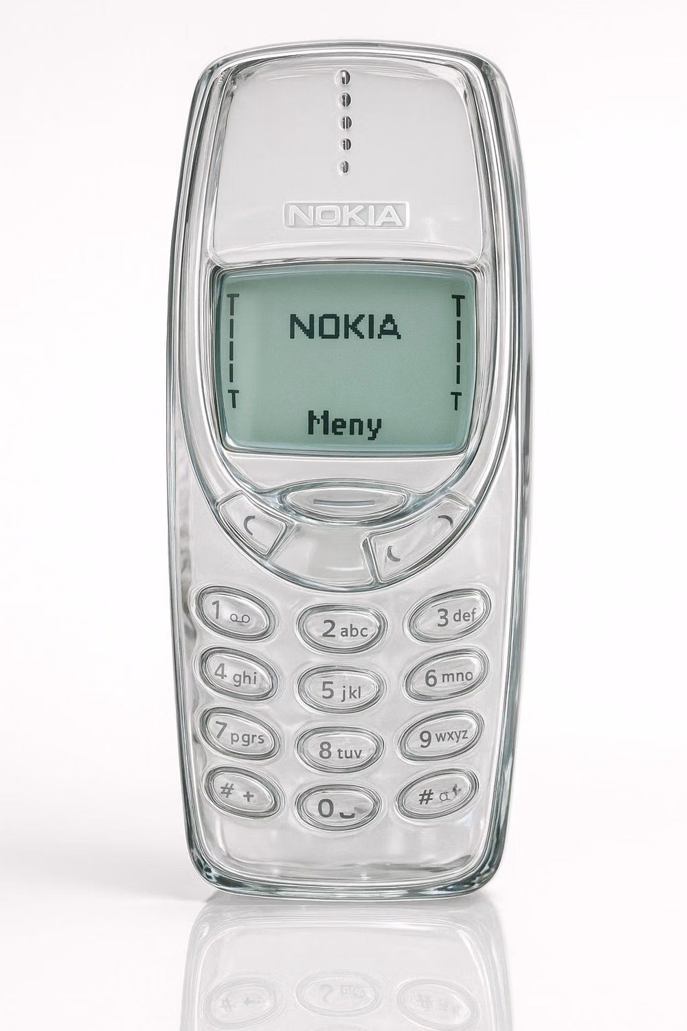 translucent landline phone 2000 product photograph -